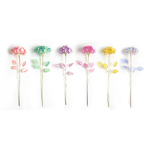 D5.9"H23.6" - PLASTIC ASSORTED COLORS HYDRANGEAS