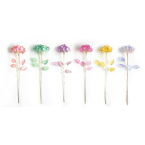 D5.9"H23.6" - PLASTIC ASSORTED COLORS HYDRANGEAS