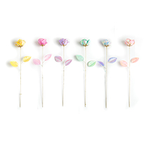 D3.5"H19.7" - PLASTIC ASSORTED COLORS ROSES
