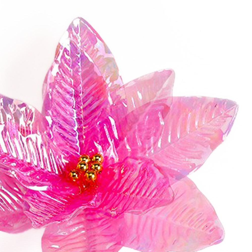 31752ASST	 D5.9"H15.7" - PLASTIC ASSORTED COLORS POINSETTIA