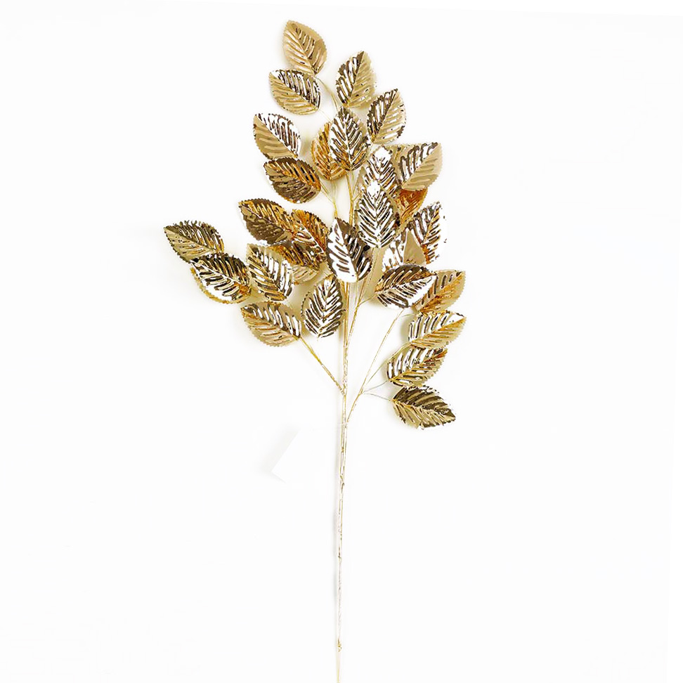 31755-2	 L27.6" - METALLIC GOLD LEAF PICKS