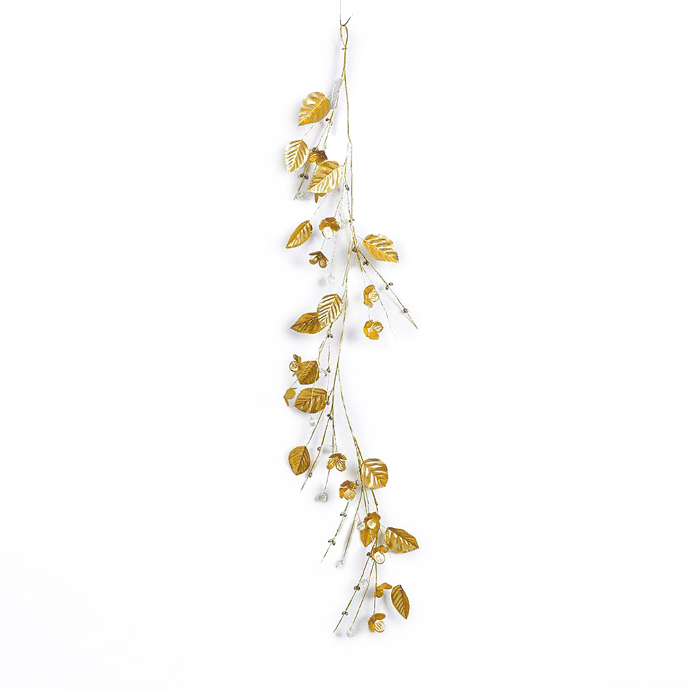 31761-1	 *L47.2" - METALLIC GOLD LEAF GARLAND