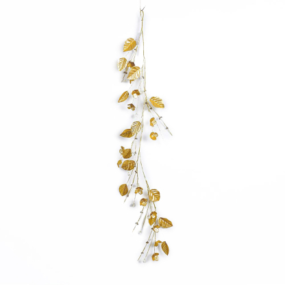 31761-1	 *L47.2" - METALLIC GOLD LEAF GARLAND