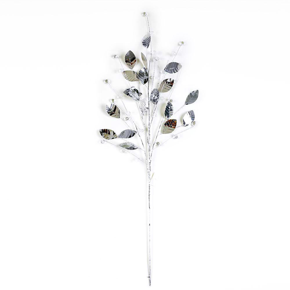 31762-2	 *L27.6" - METALLIC SILVER LEAF PICKS