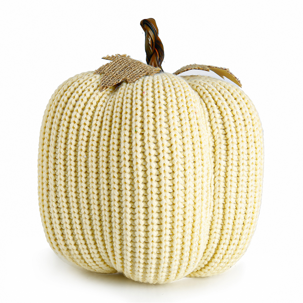 31780 *D9.4"H11.4" - KNITTED PUMPKIN