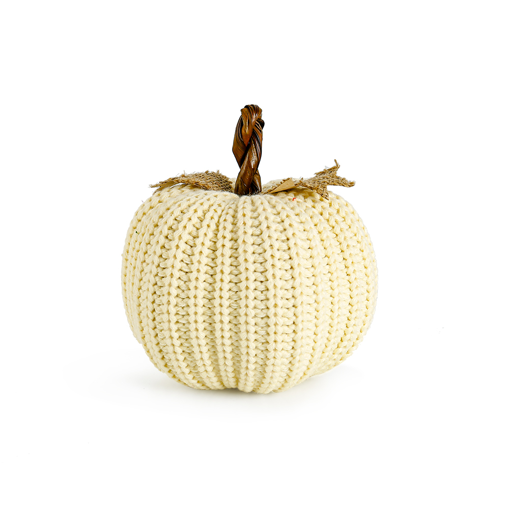 31782	 *D6.3"H7.9" - KNITTED PUMPKIN
