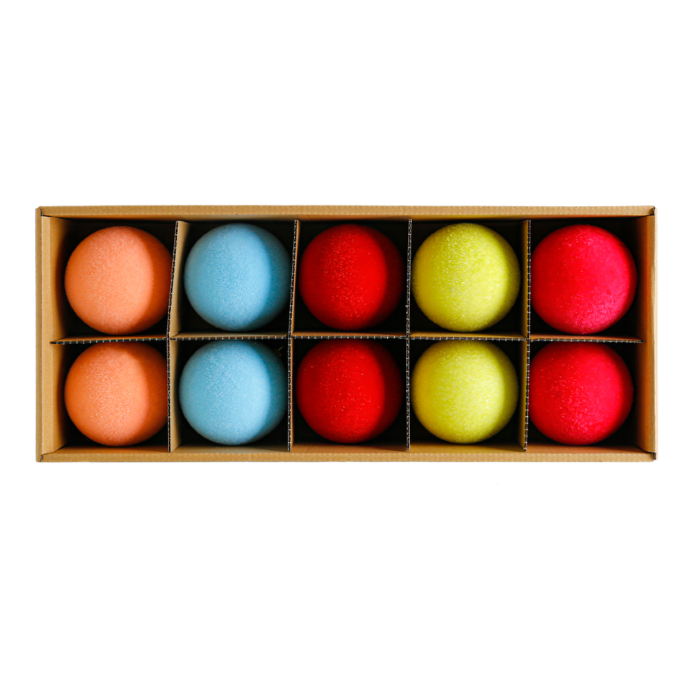 *L19.3"W7.9"H3.7" -  ASSORTED COLORS ORNAMENTS