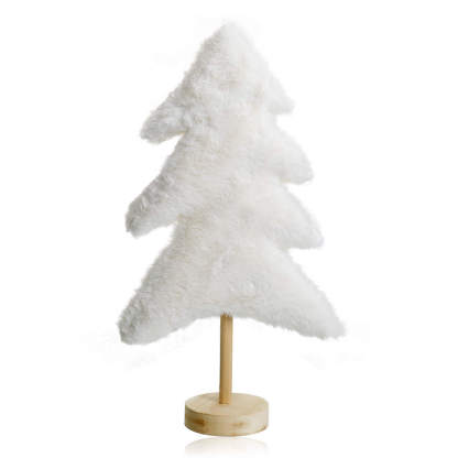 D7.5"H14.6" - FUR CHRISTMAS TREE