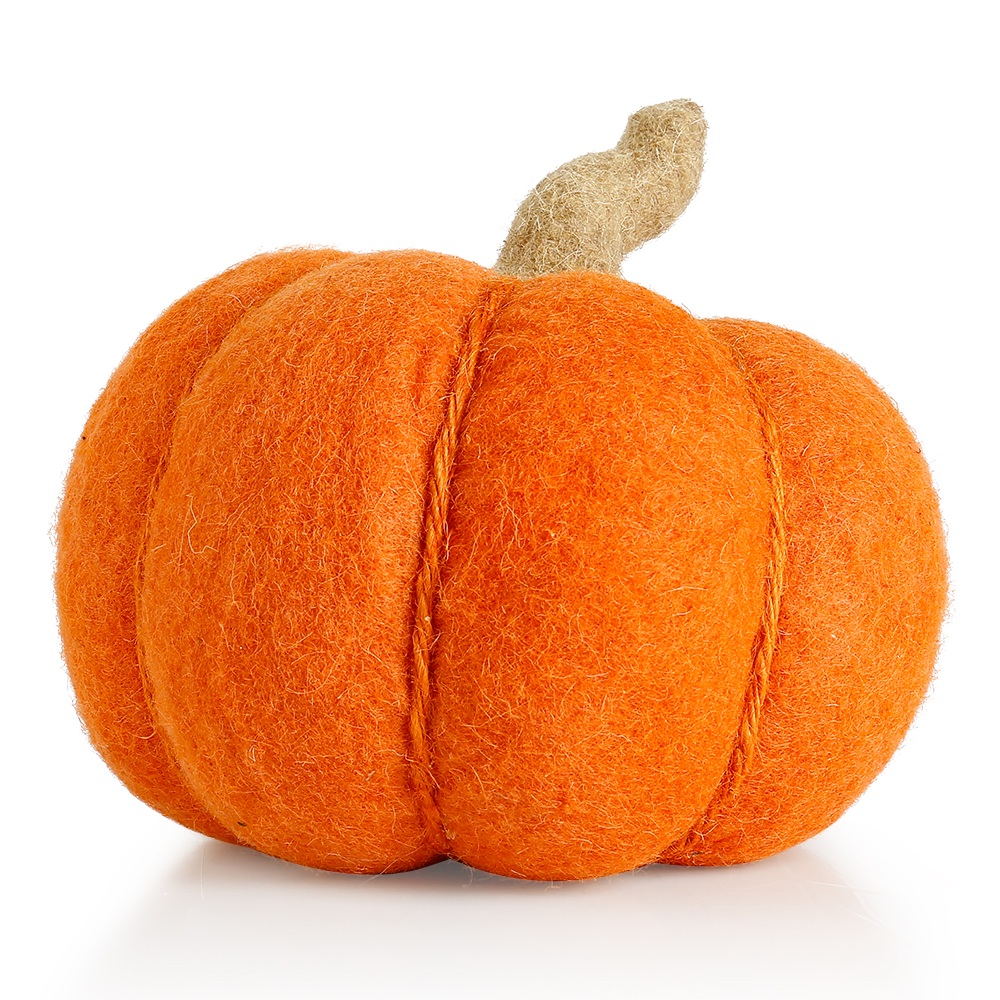 31894	 *D6.7"H8.7" - FELT PUMPKIN