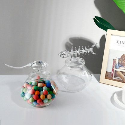 32016	 L7.1W5.91H7.48" - STINGRAY GLASS JAR