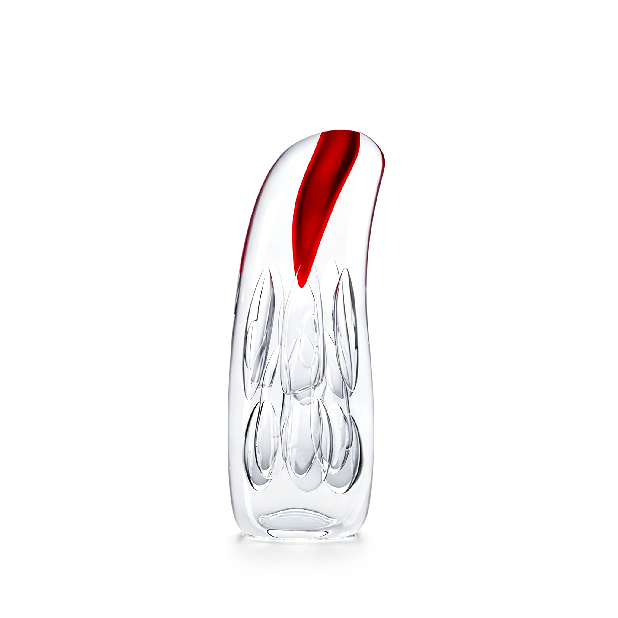 33008	 L5.5"W2.8"H17" - GLASS SCULPTURE