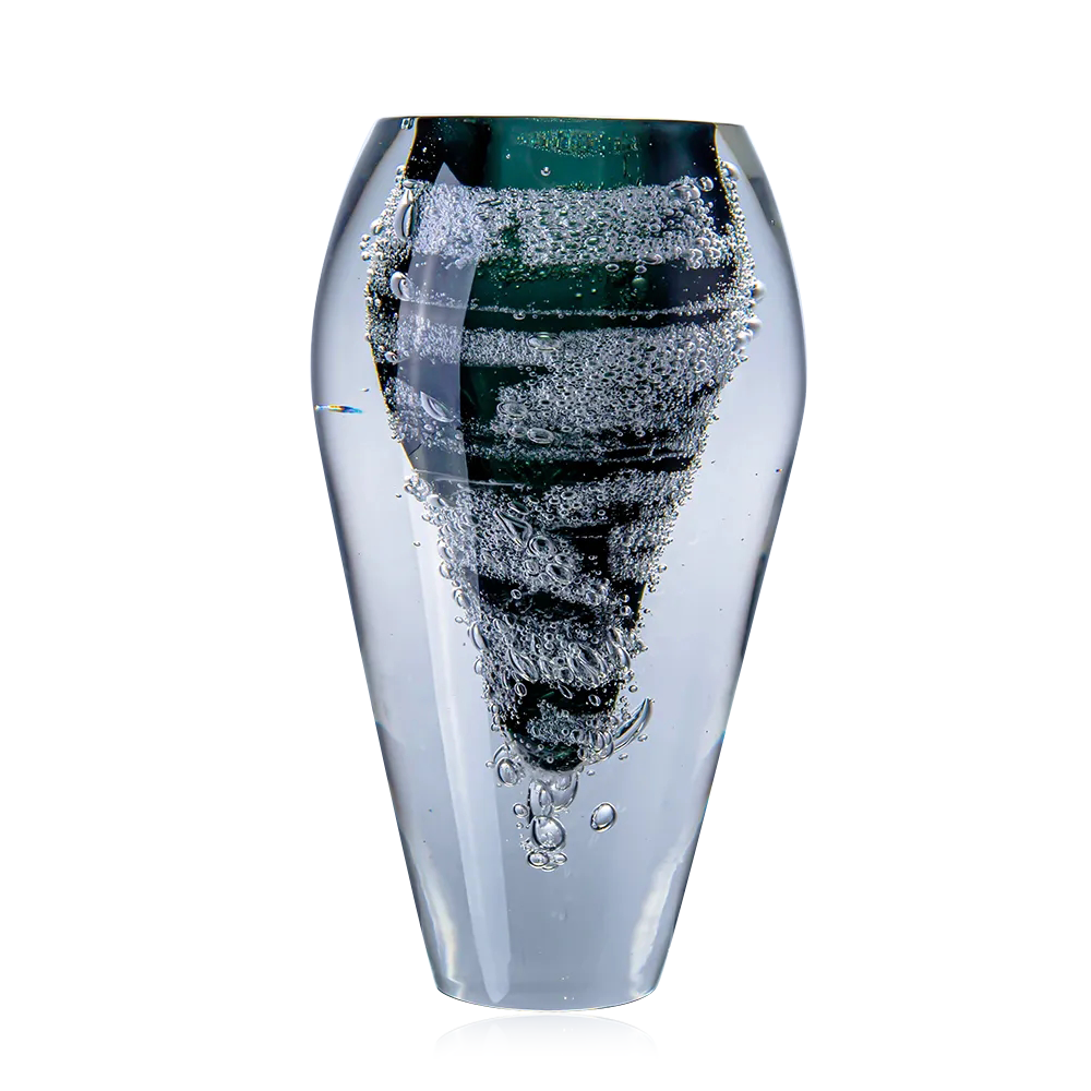 33013	 *D7.5"H13.8" - ART GLASS VASE