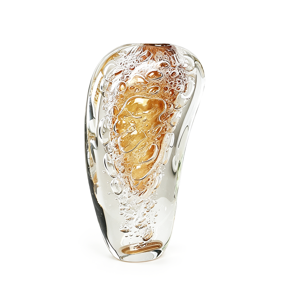 33038	 L6.3"W3"H11.8" - GLASS SCULPTURE