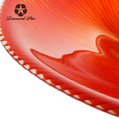 21339	 L13.8W13.8H2.8" - ART GLASS PLATE