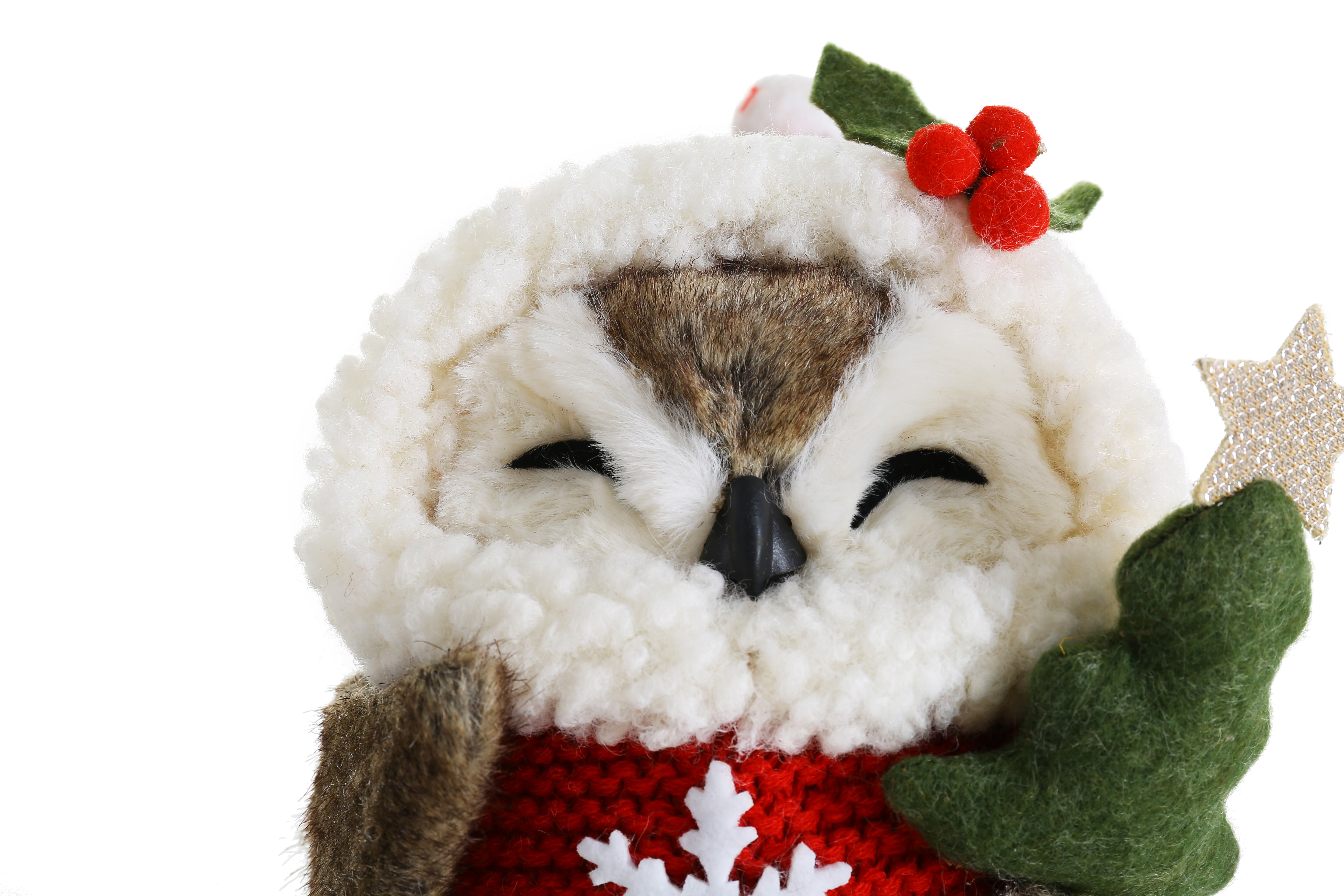 31060	 D5.9"H10.6" - SET OF 3 CHRISTMAS OWL FIGURINES