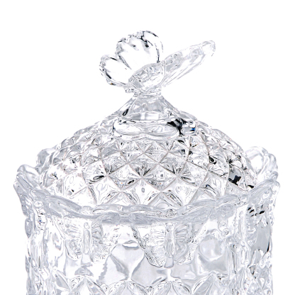 68444	 L4"W4"H6" - GLASS JAR WITH LID