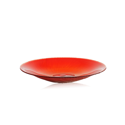 21339	 L13.8W13.8H2.8" - ART GLASS PLATE