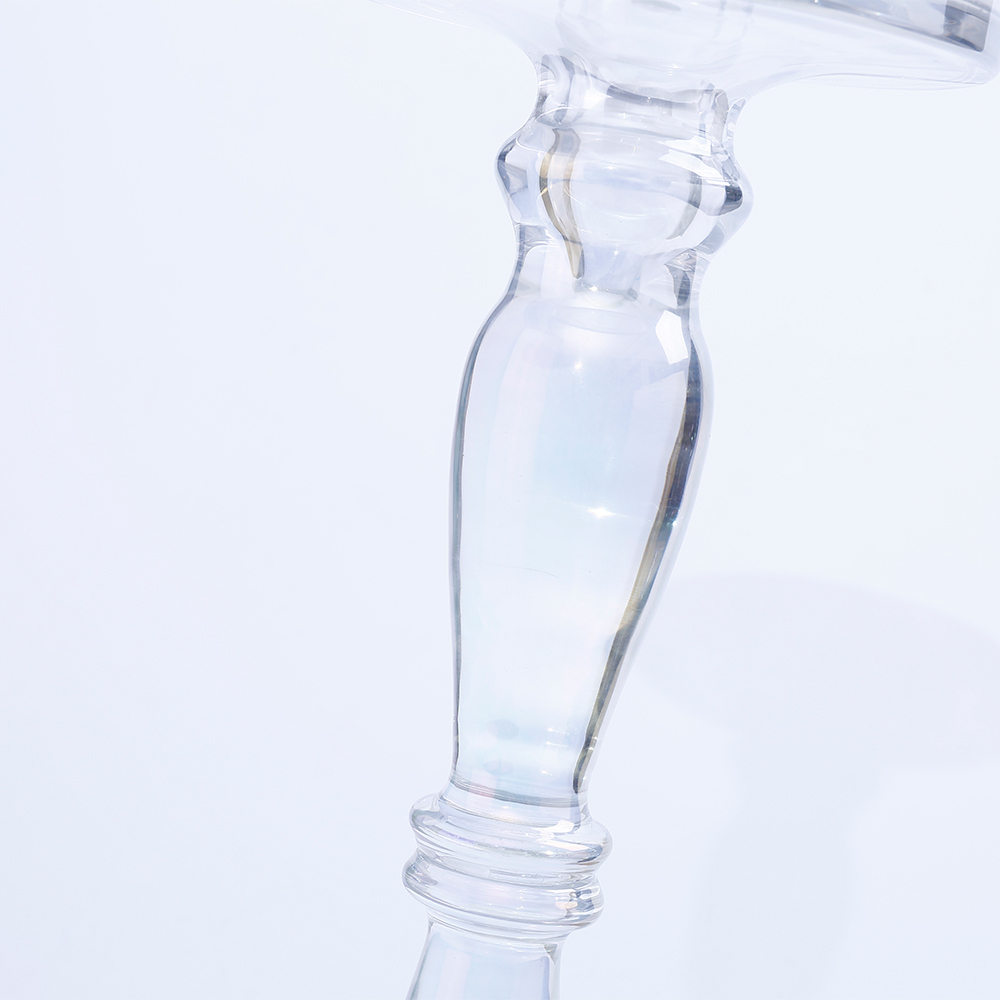 39142 D5.1"H13.8" - GLASS CANDLE HOLDER