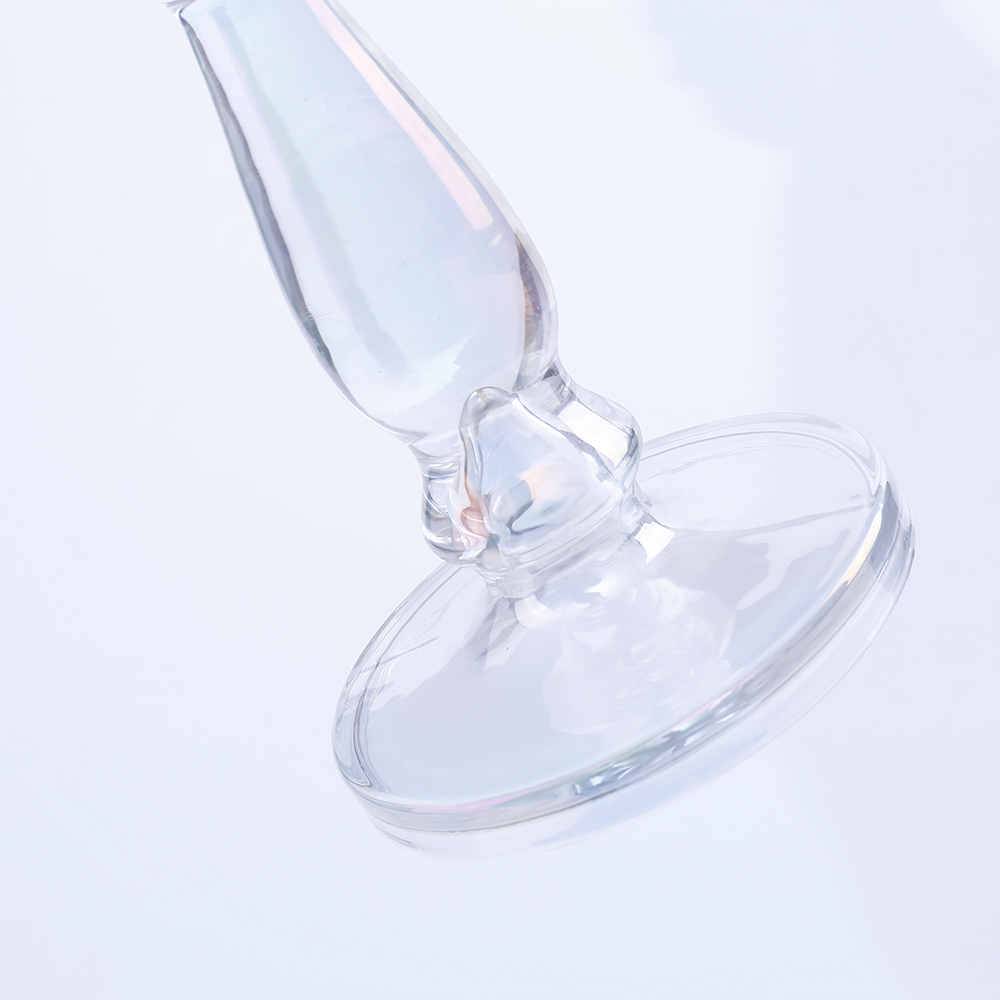 39142 D5.1"H13.8" - GLASS CANDLE HOLDER