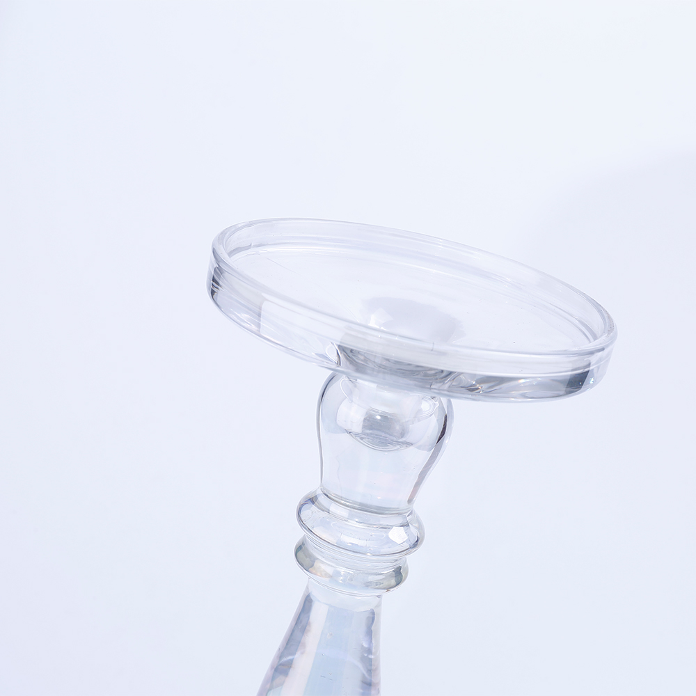 39143	 D5.1"H10.6" - GLASS CANDLE HOLDER