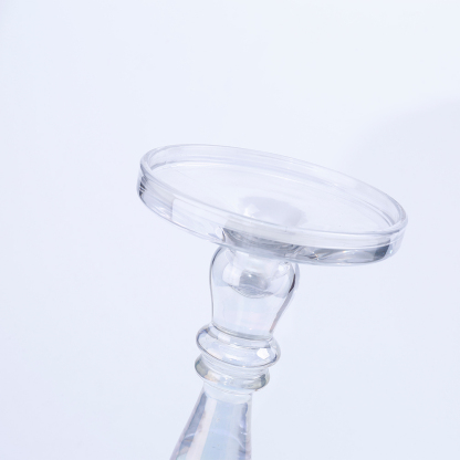 39143	 D5.1"H10.6" - GLASS CANDLE HOLDER