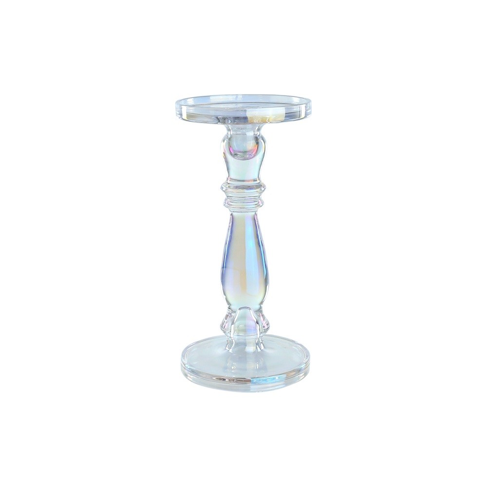 39143	 D5.1"H10.6" - GLASS CANDLE HOLDER