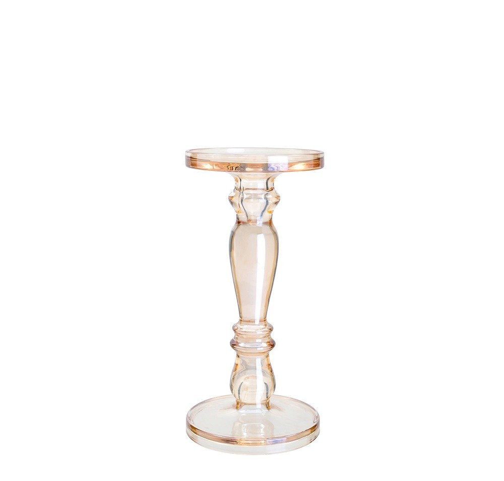 39149	 D5.1"H10.6" - GLASS CANDLE HOLDER