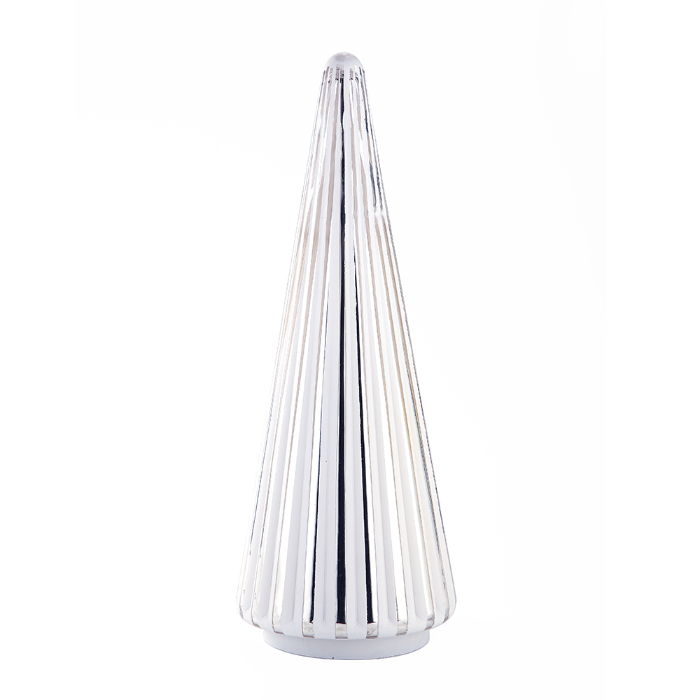 39203	 D7.5"H21.3" - GLASS CHRISTMAS TREE