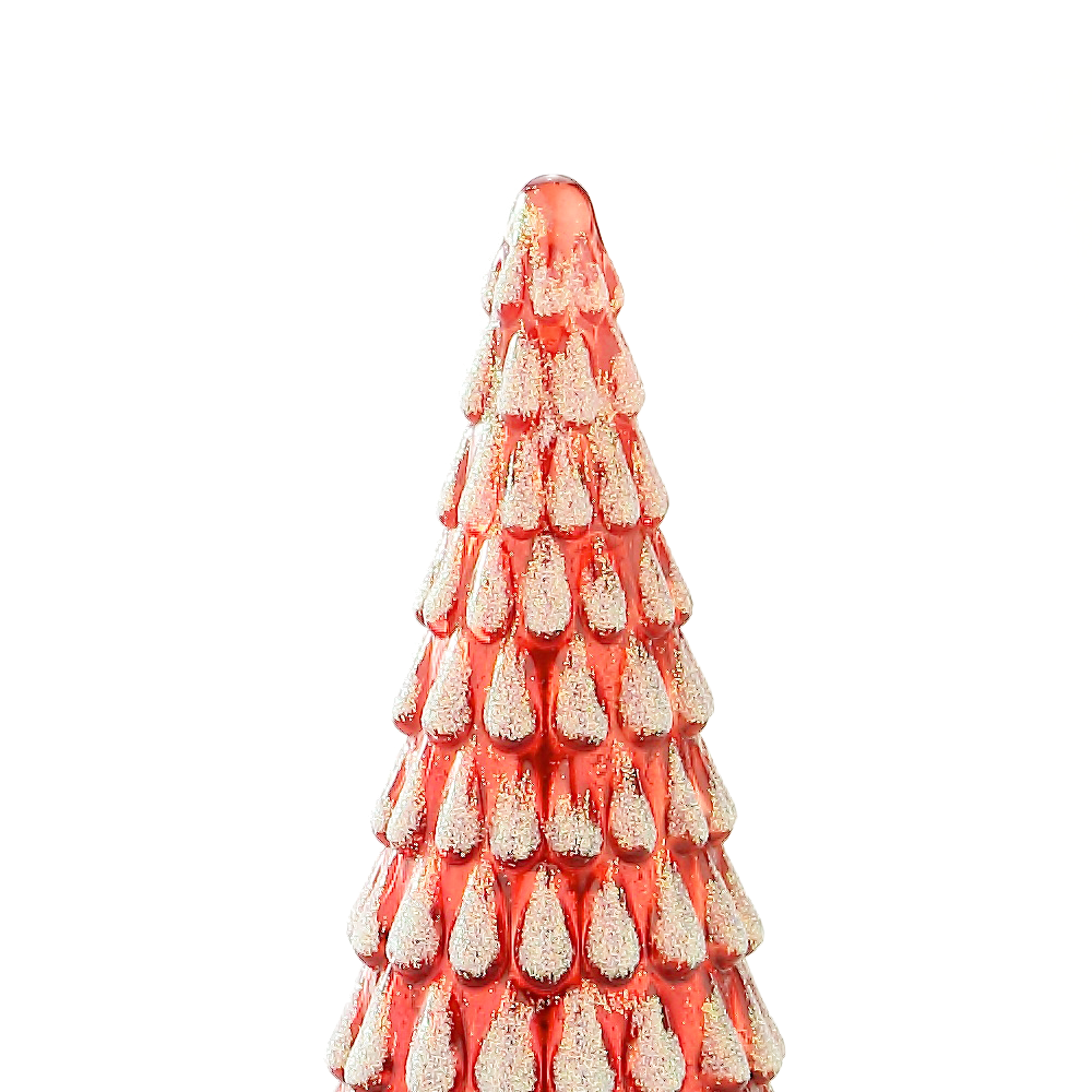 39242	 D3.5"H8.3" - GLASS CHRISTMAS TREE