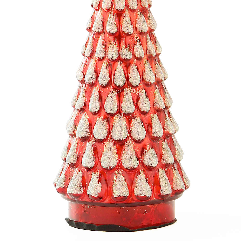 39242	 D3.5"H8.3" - GLASS CHRISTMAS TREE