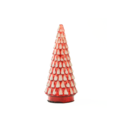 39242	 D3.5"H8.3" - GLASS CHRISTMAS TREE