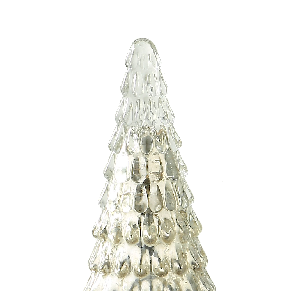 39244	 *D3.5"H8.3" - GLASS CHRISTMAS TREE