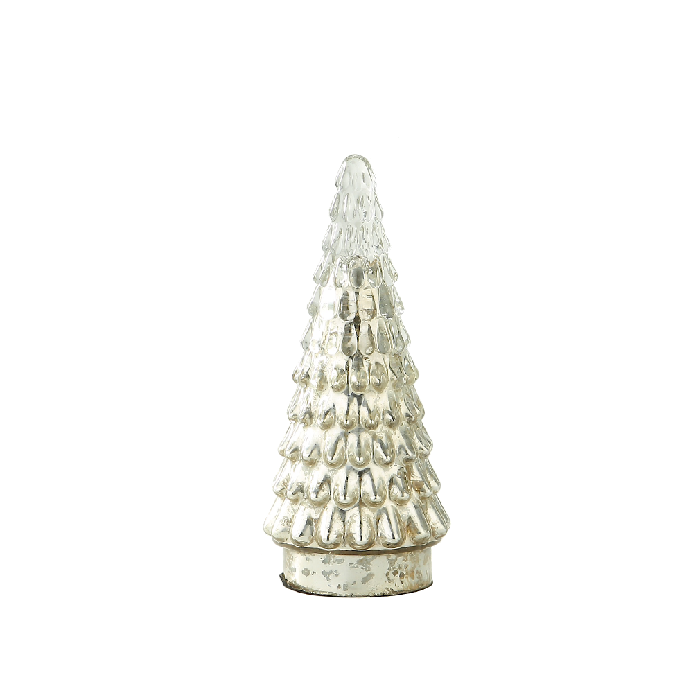 39244	 *D3.5"H8.3" - GLASS CHRISTMAS TREE
