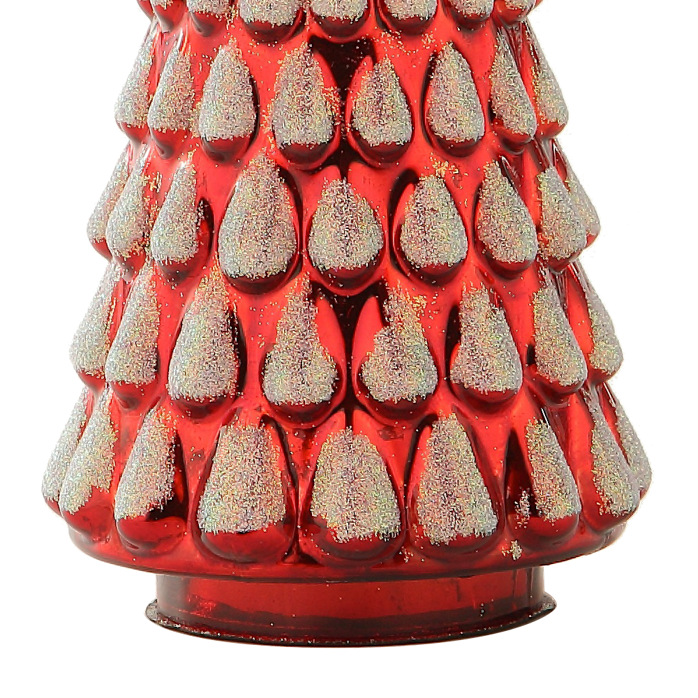 39245	 *D4.5"H10.2" - GLASS CHRISTMAS TREE