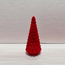 *D4.5"H10.2" - GLASS CHRISTMAS TREE