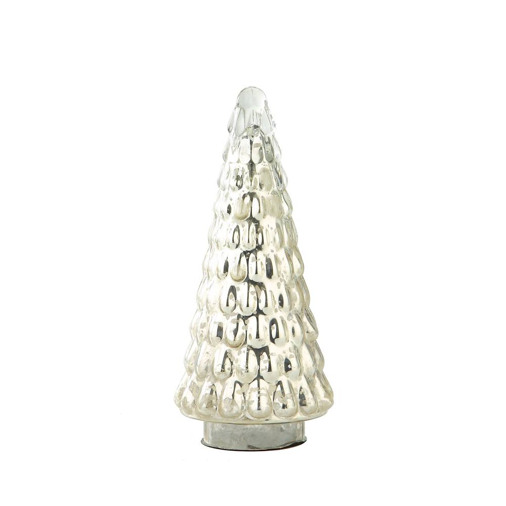 39247	 D4.5"H10.2" - GLASS CHRISTMAS TREE