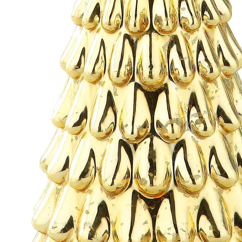 39249	 *D5.7"H12.6" - GLASS CHRISTMAS TREE