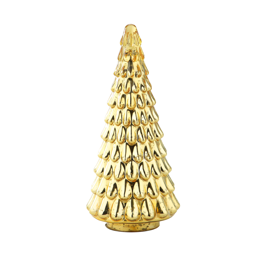 39249	 *D5.7"H12.6" - GLASS CHRISTMAS TREE