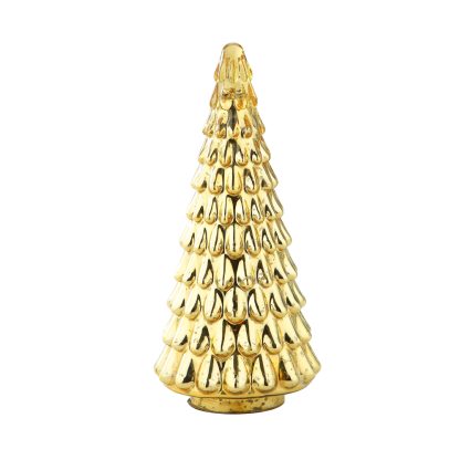 39249	 *D5.7"H12.6" - GLASS CHRISTMAS TREE