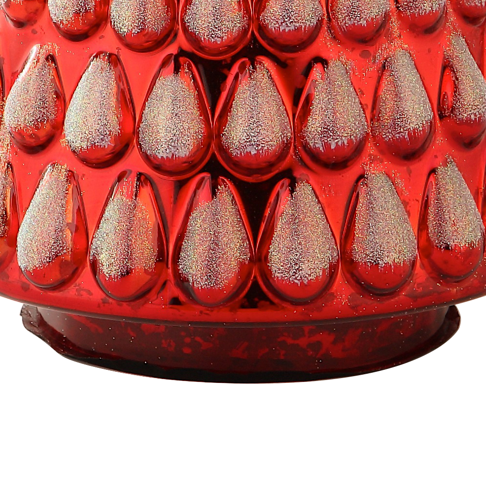 39248	 D5.7"H12.6" - GLASS CHRISTMAS TREE