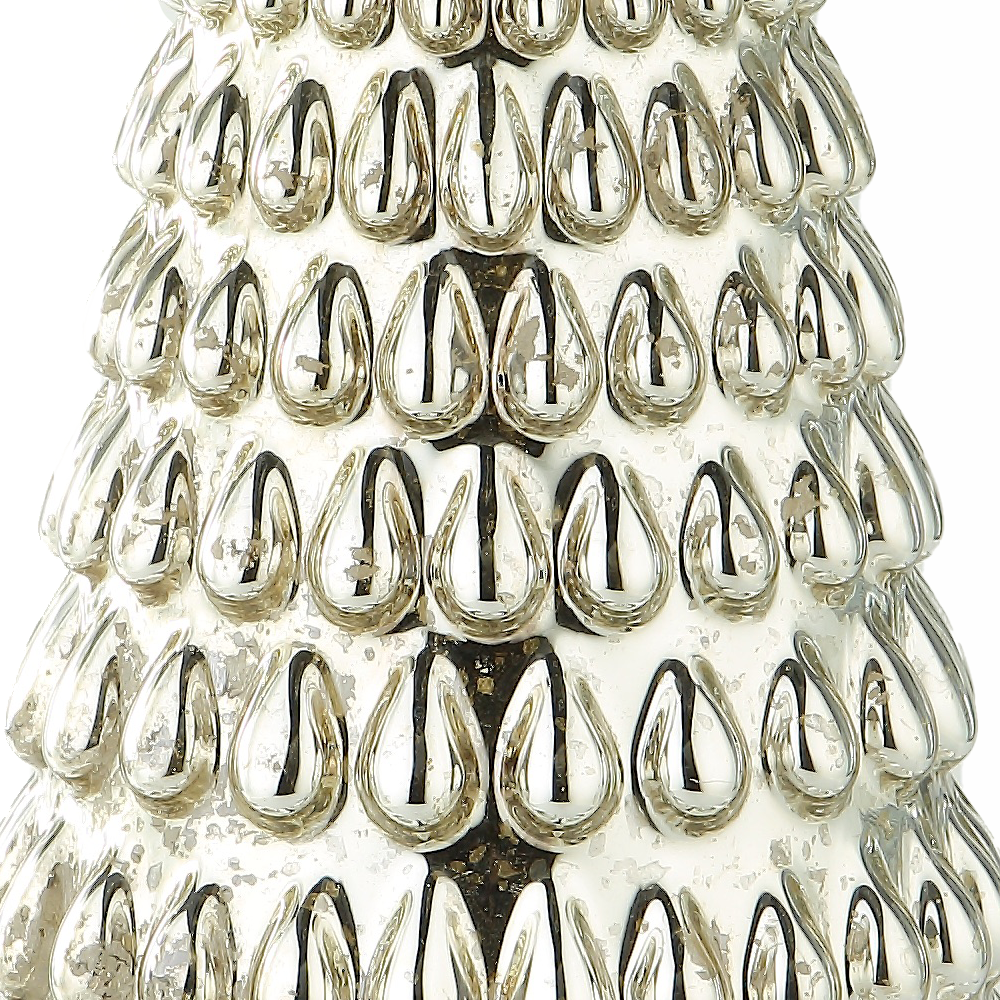 39253	 D9.3"H21.7" - GLASS CHRISTMAS TREE