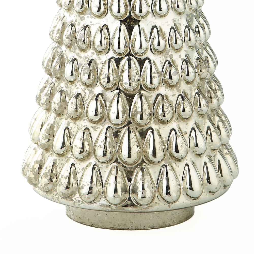 39253	 D9.3"H21.7" - GLASS CHRISTMAS TREE