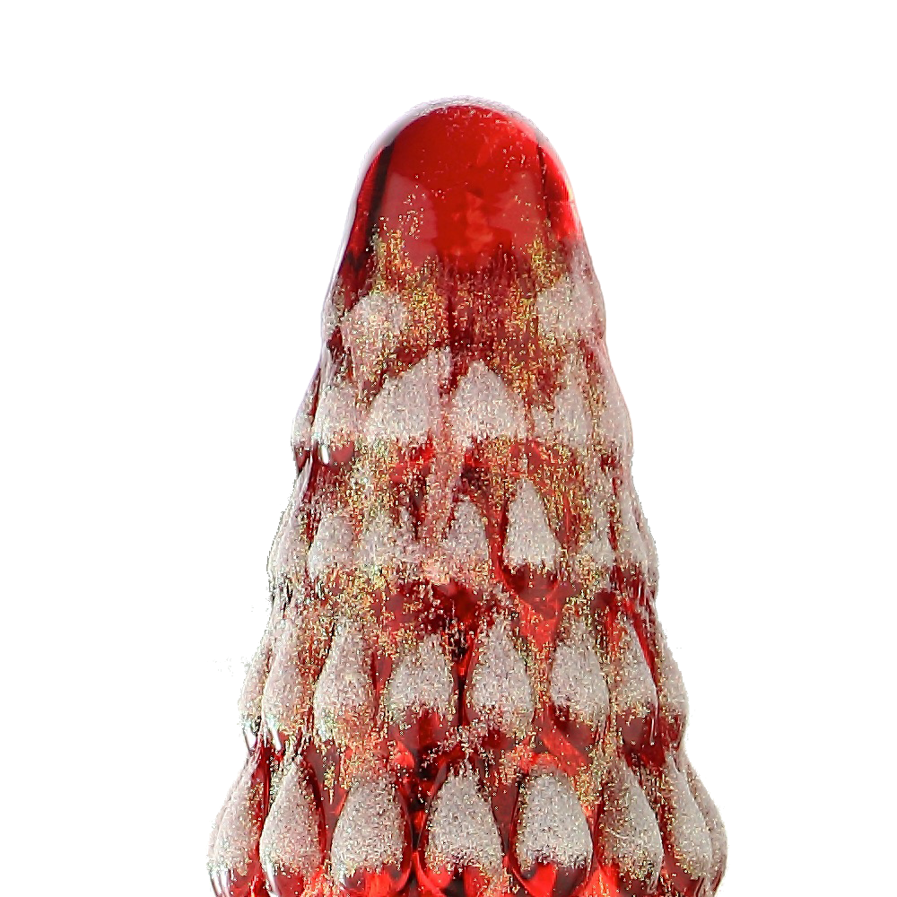 39254	 *D12.2"H30.3" - GLASS CHRISTMAS TREE