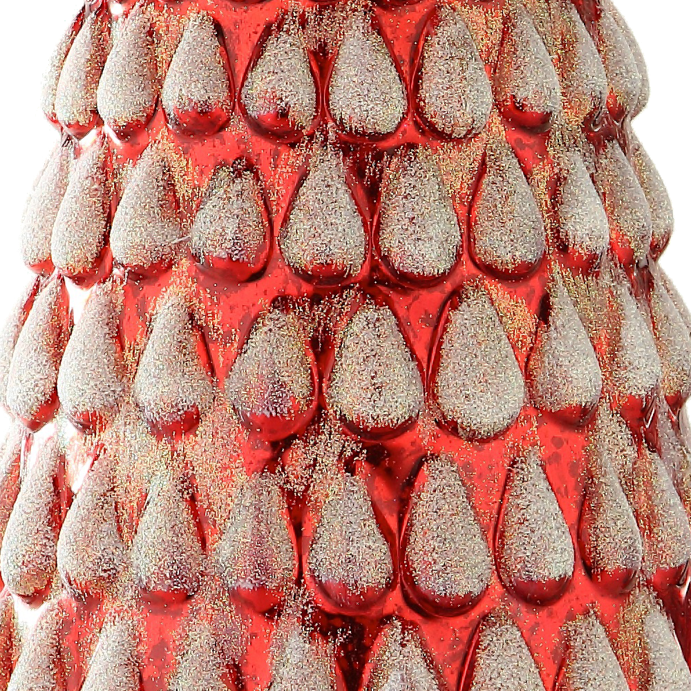39254	 *D12.2"H30.3" - GLASS CHRISTMAS TREE