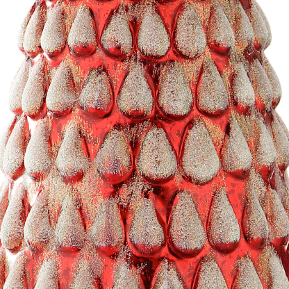 39254	 *D12.2"H30.3" - GLASS CHRISTMAS TREE