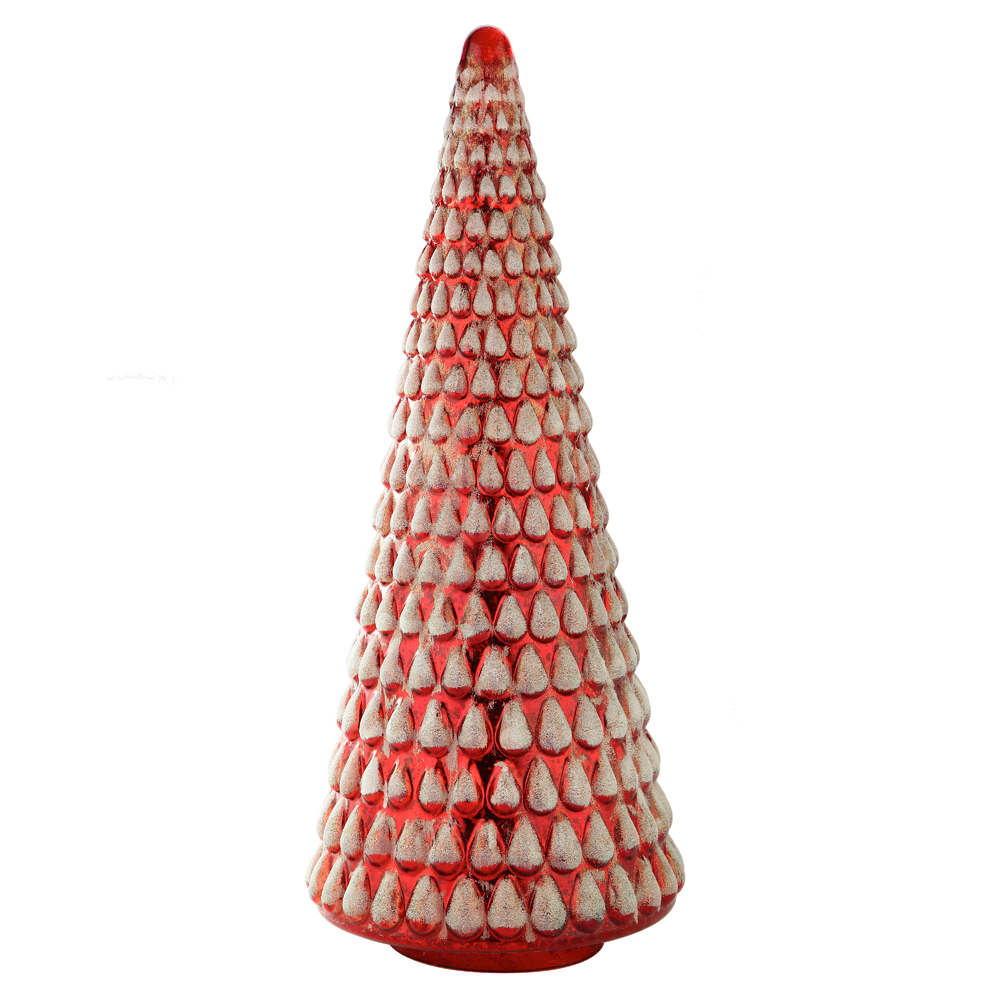 39254	 *D12.2"H30.3" - GLASS CHRISTMAS TREE