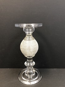 D4.5"H9.5" - CANDLE HOLDER WITH RHINESTONE