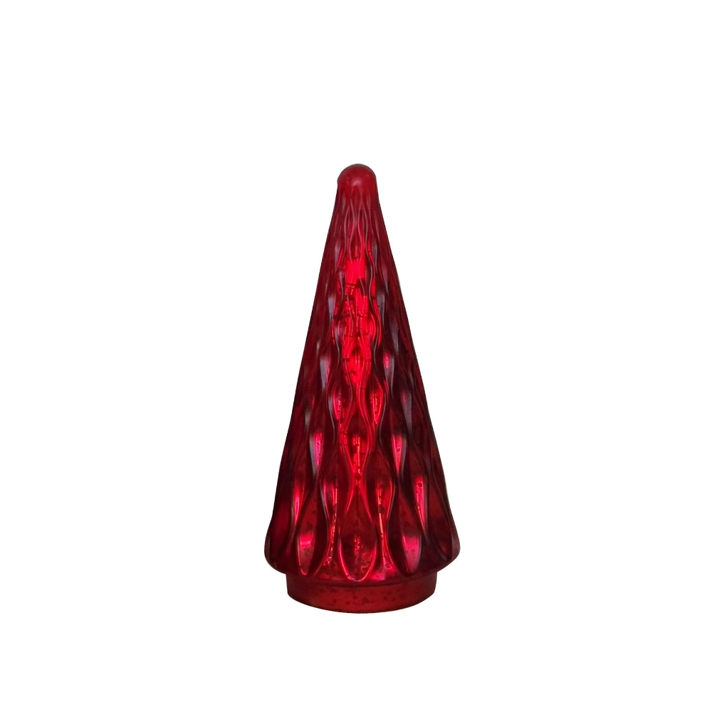 39323	 D5.9"H10.6" - GLASS CHRISTMAS TREE