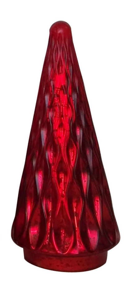 39323	 D5.9"H10.6" - GLASS CHRISTMAS TREE