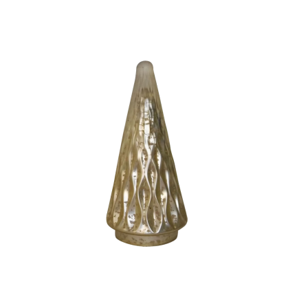 39324	 D5.9"H10.6" - GLASS CHRISTMAS TREE